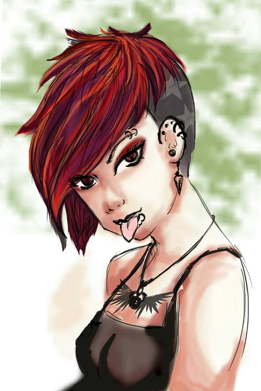 Дівчина неформал арт