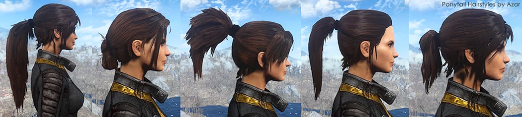 Фоллаут 4 зачіска кінський хвіст